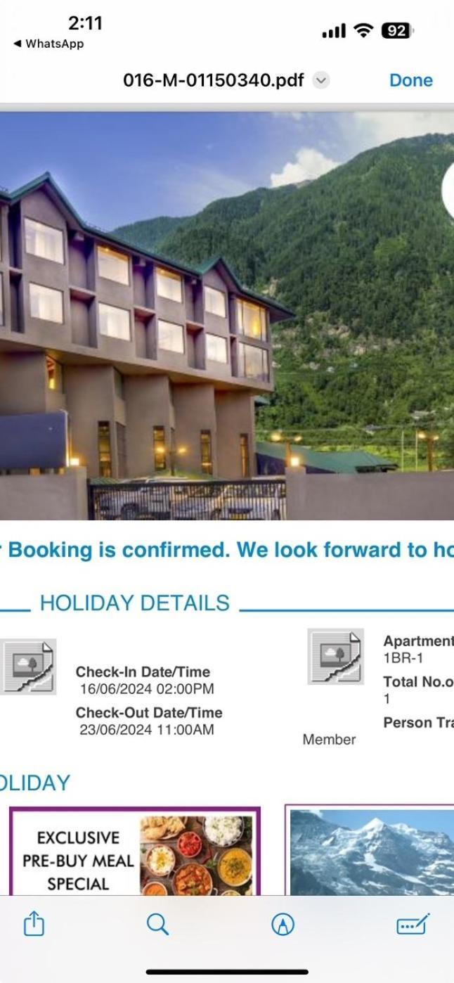Hotel Park Paradise Manali Манали Экстерьер фото